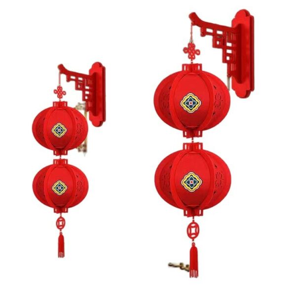 Bộ treo tường chữ Phúc và đèn lồng trang trí Tết