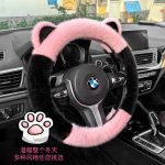 Bọc vô lăng lông mềm tai mèo hai dáng