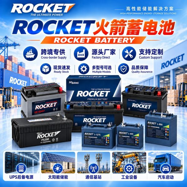 Ắc quy khởi động ROCKET 12V cho ô tô và xe tải