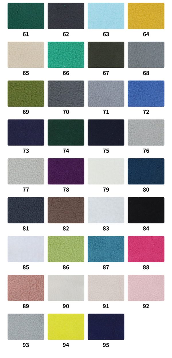 Vải nỉ polar fleece 75D–150D nhiều định lượng