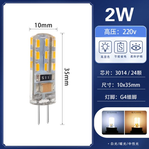 Bóng LED chân cắm G4 và G9 cho đèn gương