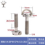 Vít Máy Ảnh Inox 304 Cho Đế Tháo Nhanh