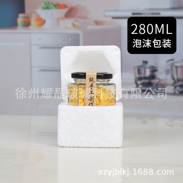 Hũ Thủy Tinh Lục Giác Đựng Mật Ong