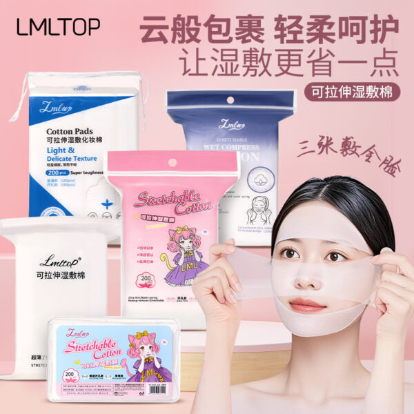 Bông tẩy trang LMLTOP 3 lớp 222 miếng