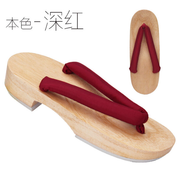 Guốc gỗ nữ đế phẳng kiểu Nhật