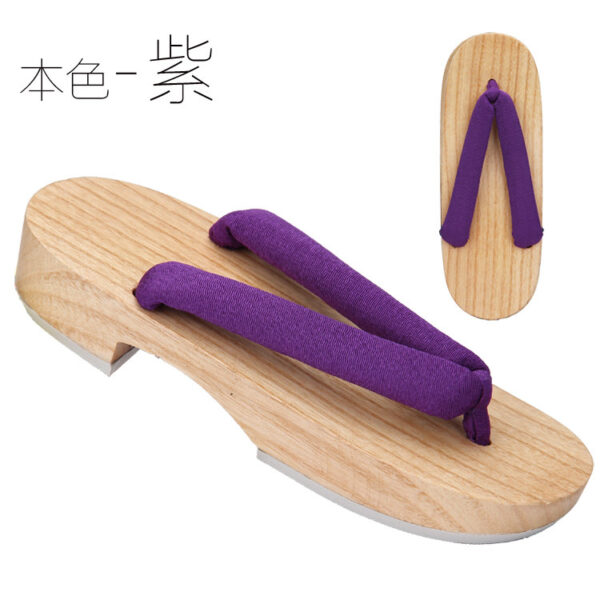 Guốc gỗ nữ đế phẳng kiểu Nhật