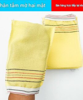 Găng tay tắm dùng một lần vân thô hai mặt