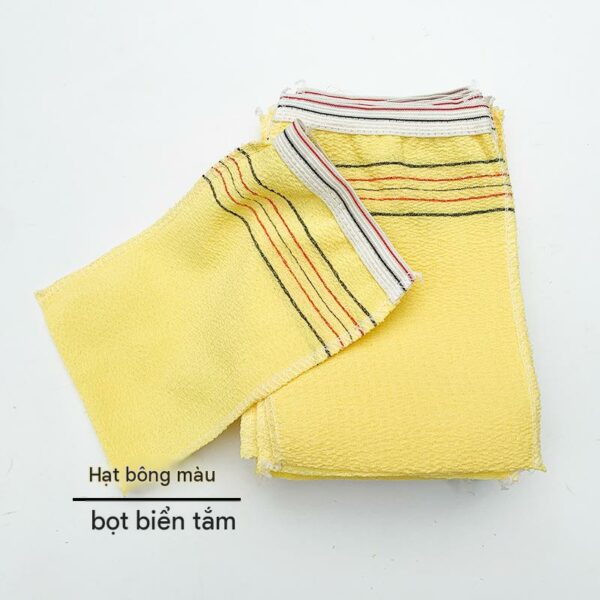 Găng tay tắm dùng một lần vân thô hai mặt
