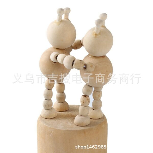Mô hình động vật gỗ mini có khớp bấm