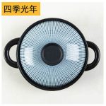 Nồi sứ hoa văn dùng bếp gas hoặc bếp từ