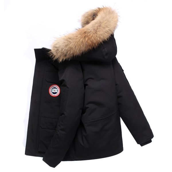 Áo phao nam dáng dài trung bình phong cách outdoor
