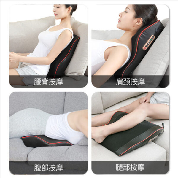 Đệm massage lưng cổ điều khiển nút hoặc có dây
