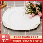 Đĩa nhựa viền hoa trang trí tiệc