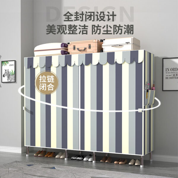 Tủ Quần Áo Vải Khung Thép Gia Cường