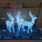 Mô hình tuần lộc acrylic phát sáng trang trí