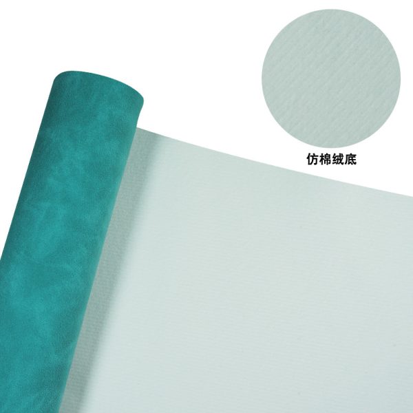 Giả da PU nhám nền nỉ giả cotton 0,8 mm
