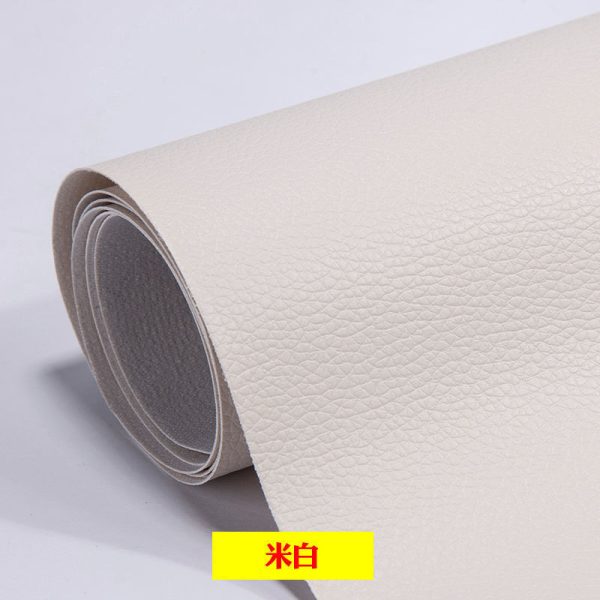 Miếng da tự dính vân Litchi sửa sofa và ghế, khổ 138 cm