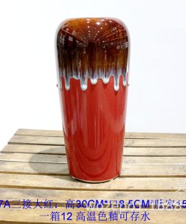 Bình hoa gốm men màu cao 30 cm dùng cắm nước