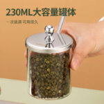 Bộ Hũ Gia Vị Thủy Tinh Phối Inox 304