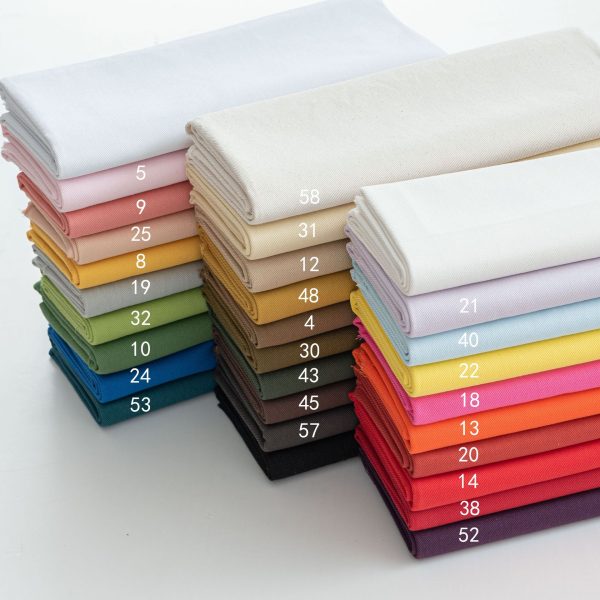 Vải cotton chéo 7 × 7 nhiều màu