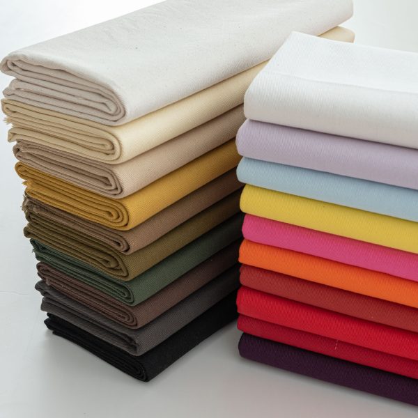 Vải cotton chéo 7 × 7 nhiều màu