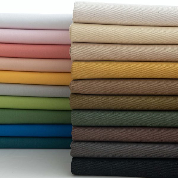 Vải cotton chéo 7 × 7 nhiều màu