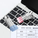Kẹp kim loại miệng rộng bọc nhựa 5,5 cm