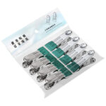Kẹp kim loại miệng rộng bọc nhựa 5,5 cm