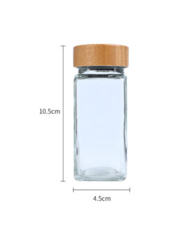 Chai Thủy Tinh Vuông Đựng Gia Vị 120 ml