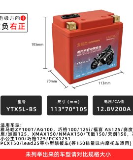 Pin LiFePO4 xe máy YTX4L-BS 12V