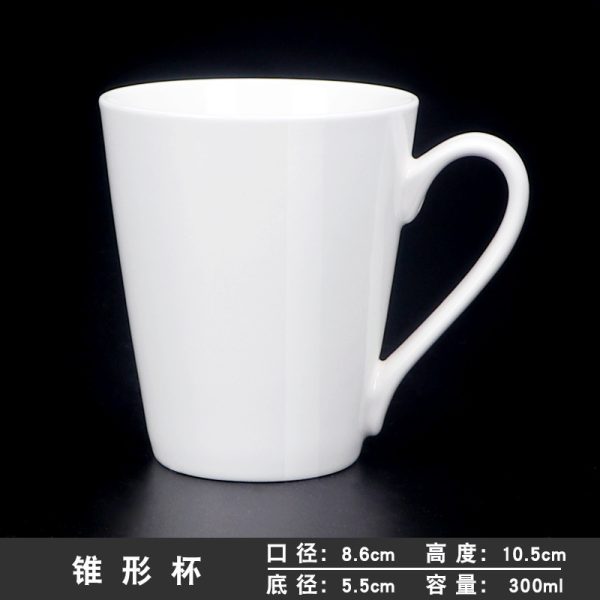 Cốc sứ trắng nhiều mẫu dùng in logo theo yêu cầu