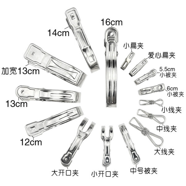 Kẹp lò xo inox phơi quần áo