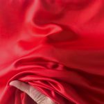 Vải polyester satin mờ không co giãn