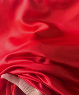 Vải polyester satin mờ không co giãn