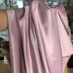 Vải polyester satin mờ không co giãn