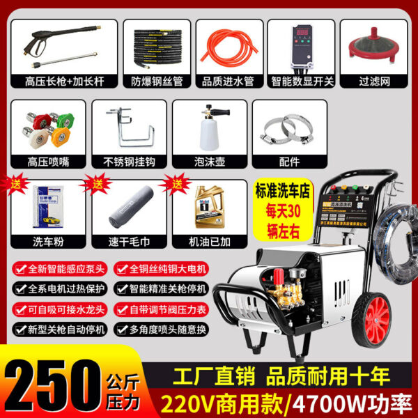 Máy rửa áp lực Black Cat 220/380 V, công suất 2–10 kW