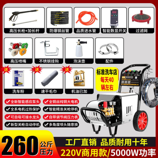 Máy rửa áp lực Black Cat 220/380 V, công suất 2–10 kW
