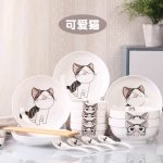 Bộ bát đĩa 18 món cho gia đình hoặc ký túc xá, nhiều họa tiết