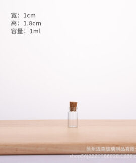 Chai Thủy Tinh Mini Nút Bần Treo Trang Trí