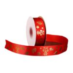 Ruy băng đỏ ép kim mừng nhà mới dài 22 m