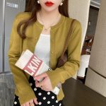 Áo khoác cardigan dệt kim nữ một cỡ