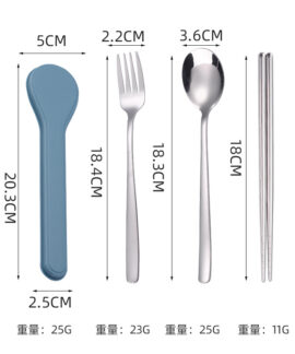 Bộ dụng cụ ăn inox cho dã ngoại và cắm trại