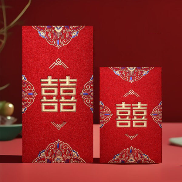 Lì xì giấy kim tuyến ép kim cỡ lớn nhỏ