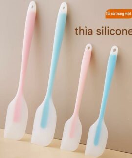 Phới vét bột silicone liền khối màu xanh hoặc hồng