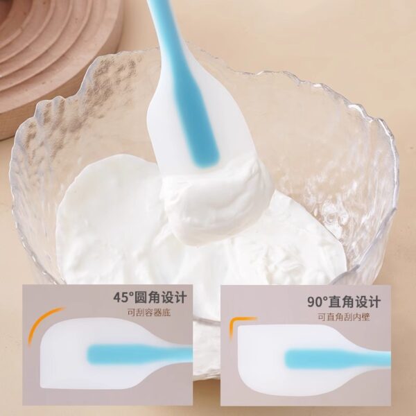 Phới vét bột silicone liền khối màu xanh hoặc hồng