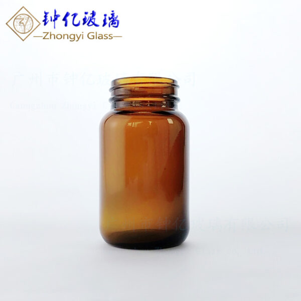 Chai Thủy Tinh Nâu Đựng Viên Và Bột