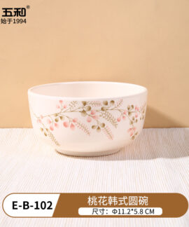 Bát đĩa melamine họa tiết hoa đào