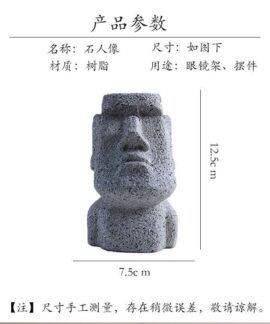 Giá đỡ kính hình đầu người bằng resin