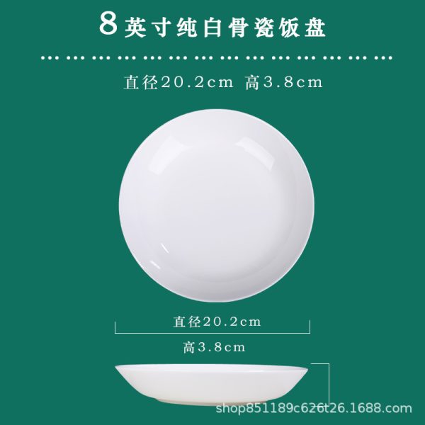 Đĩa sâu sứ xương trắng cỡ 4 đến 12 inch