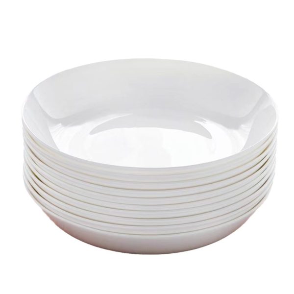 Đĩa sâu sứ xương trắng cỡ 4 đến 12 inch